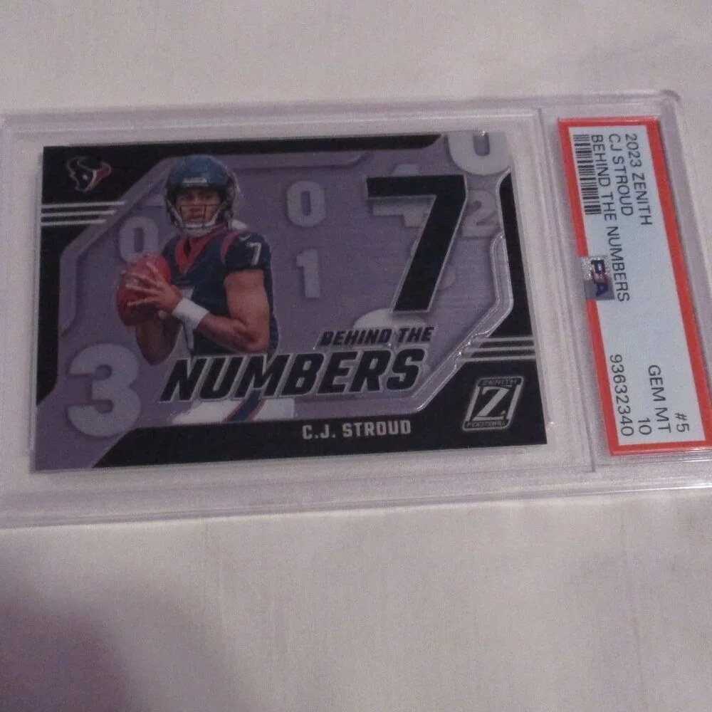 2023 ZENITH CJ STROUD BEHIND THE NUMBERS #5 PSA 10 - Picture 5 of 6